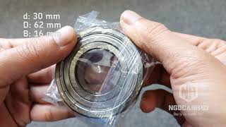 Trên tay vòng bi SKF 6206-2Z chính hãng