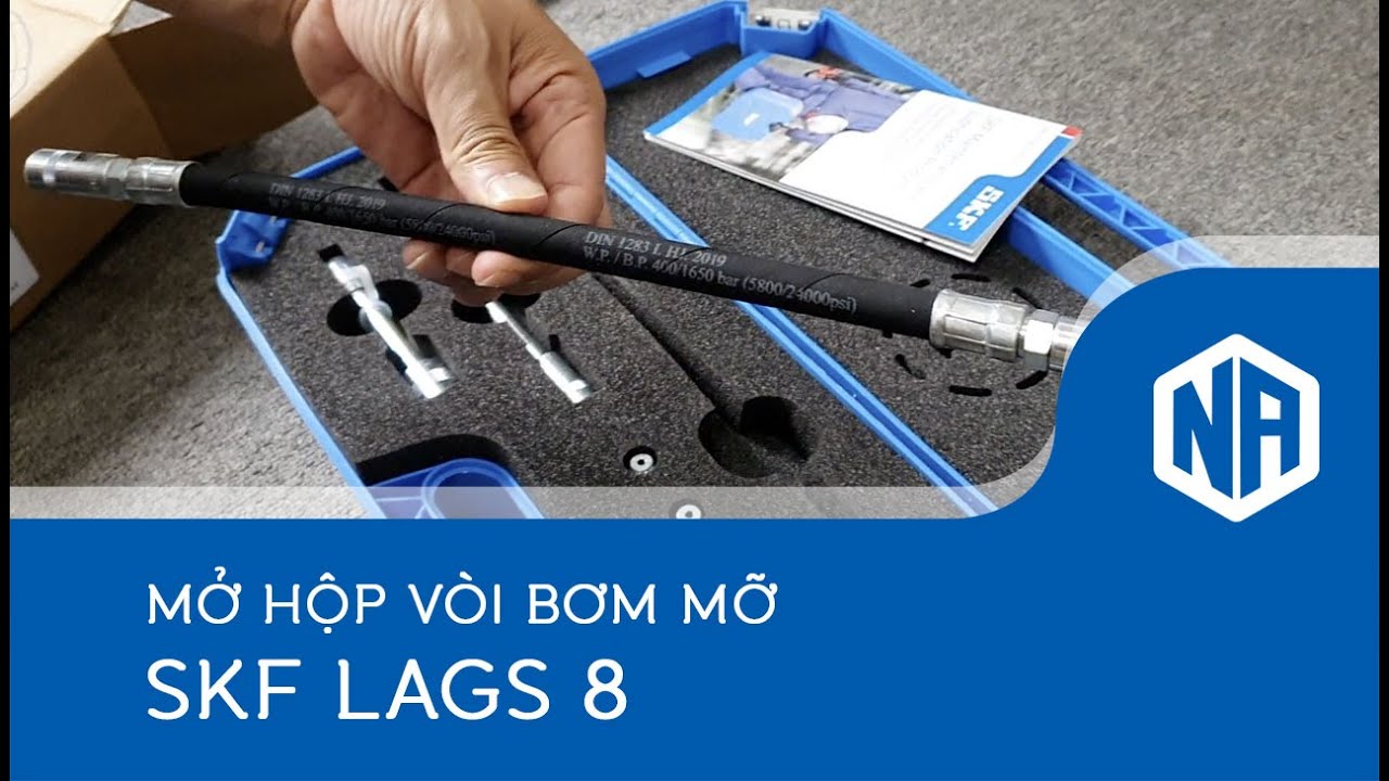 Mở hộp vòi bơm mỡ SKF LAGS 8 (Grease nozzles)