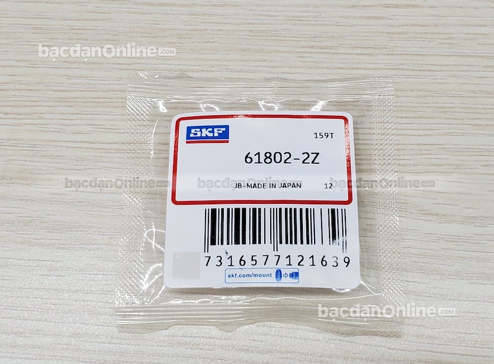 Bạc đạn 61802-2Z - Thông số, Nơi bán, Giá bán bạc đạn SKF chính hãng