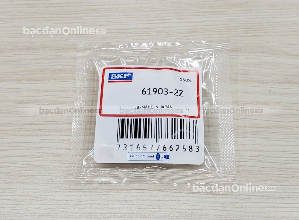 Bạc đạn 61903-2Z - Thông số, Nơi bán, Giá bán bạc đạn SKF 61903-2Z