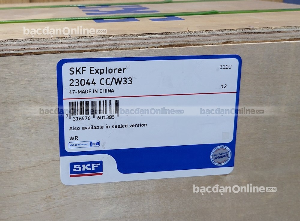 Bạc đạn 23044 CC/W33 chính hãng SKF - Bạc đạn cà na 2 dãy tự lựa